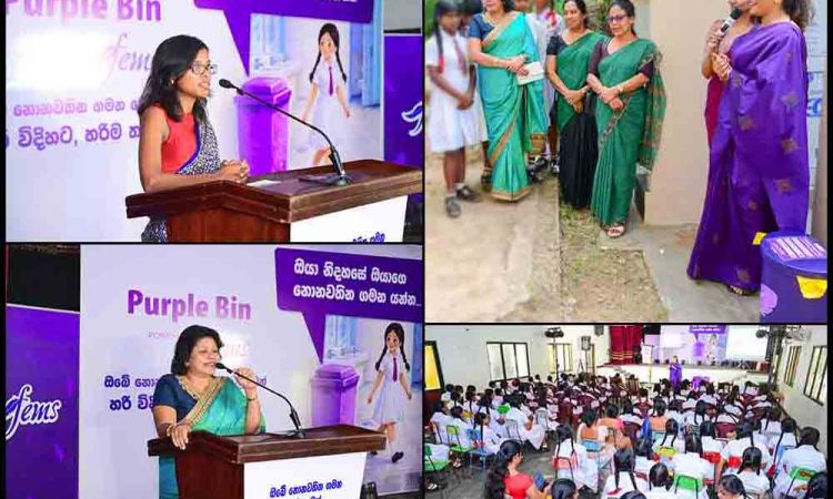‘Purple Bin’ Powered by Fems brings safe sanitary disposal to Sri Lankan schoolgirls